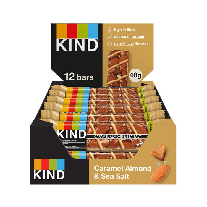 KIND Caramel Almond and Sea Salt Snack Bar (12x40g) - LemonSalt