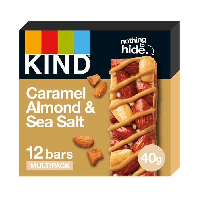 KIND Caramel Almond and Sea Salt Snack Bar (12x40g) - LemonSalt