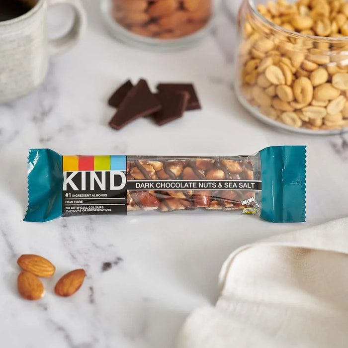 KIND Dark Chocolate Nuts & Sea Salt Snack Bar (12x40g) - LemonSalt