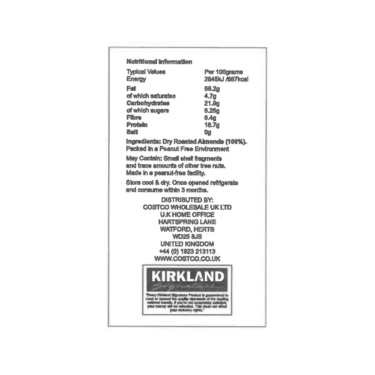 Kirkland Signature Creamy Almond Butter (765g) - LemonSalt