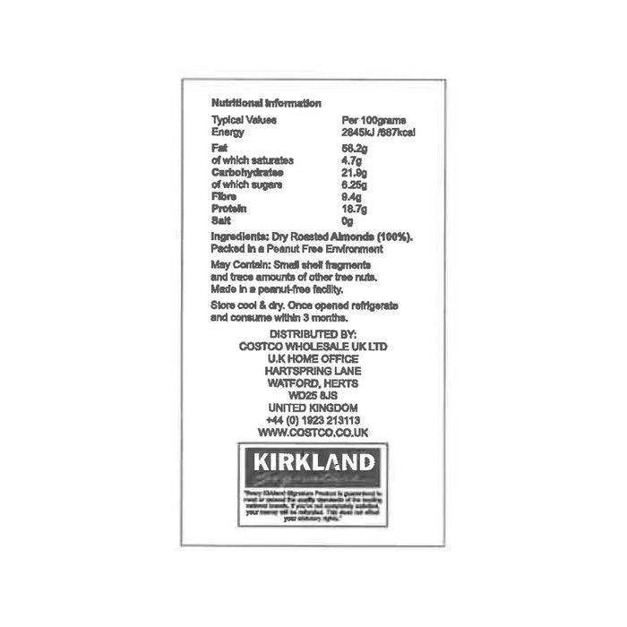 Kirkland Signature Creamy Almond Butter (765g) - LemonSalt