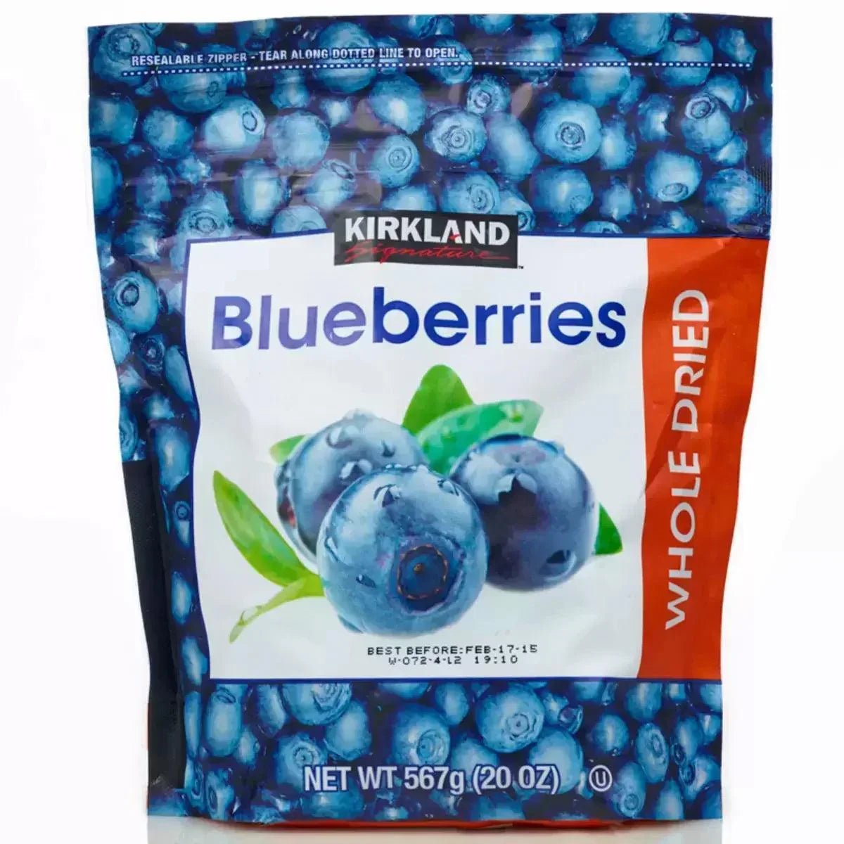 Kirkland Signature Whole Dried Blueberries (567g)