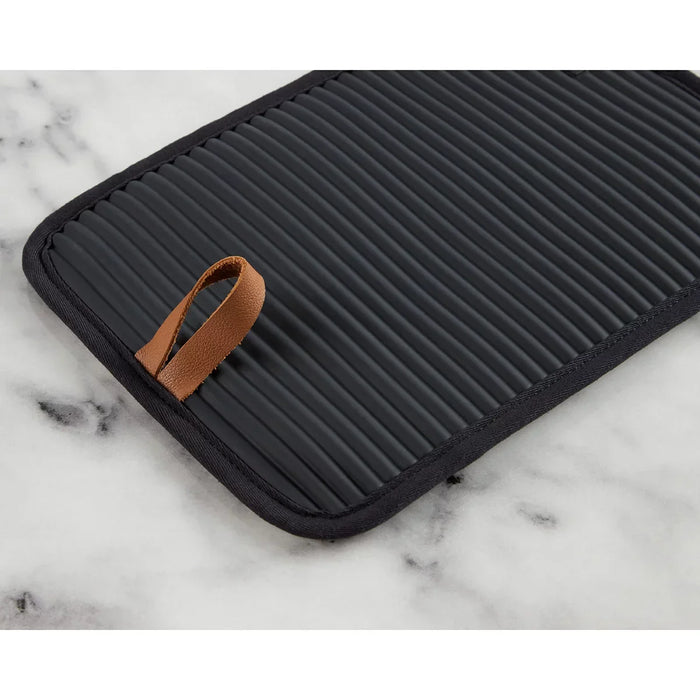 KitchenAid 4 Piece Oven Mitt & Pot Holder Set - Black - LemonSalt