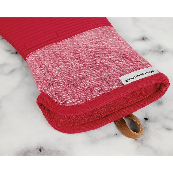KitchenAid 4 Piece Oven Mitt & Pot Holder Set - Red - LemonSalt