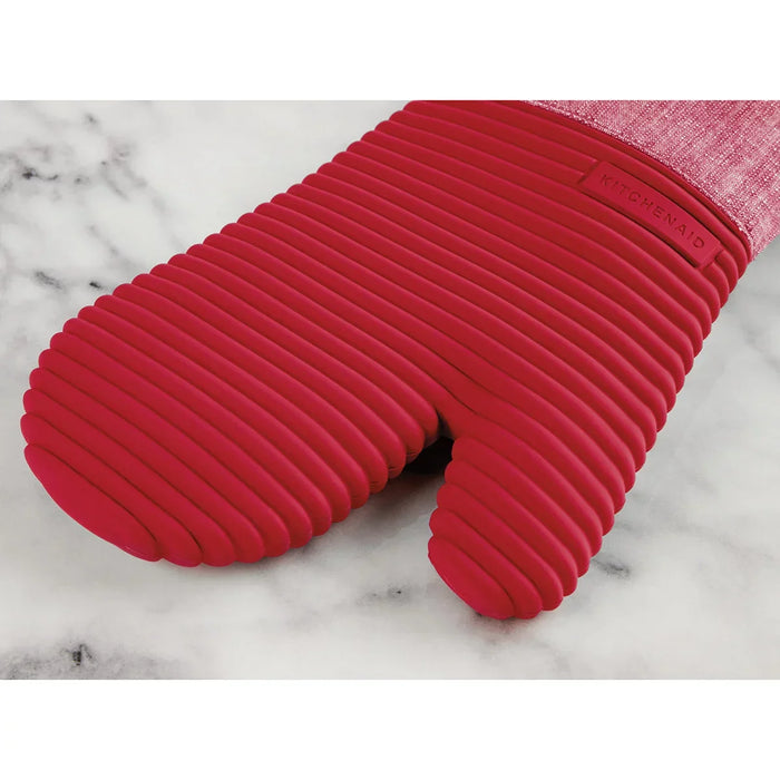 KitchenAid 4 Piece Oven Mitt & Pot Holder Set - Red - LemonSalt