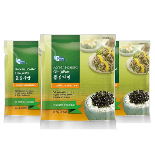 Korean Roasted Seaweed Flakes (3 x 80g) - LemonSalt