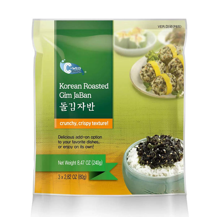 Korean Roasted Seaweed Flakes (3 x 80g) - LemonSalt