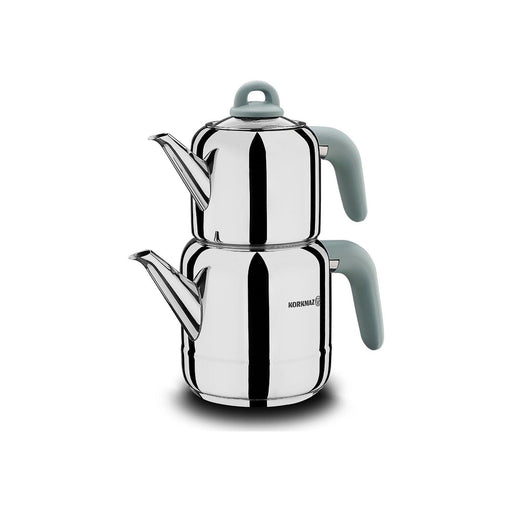 Korkmaz Hera - Mint/Chrome Teapot | {{ collection.title }}