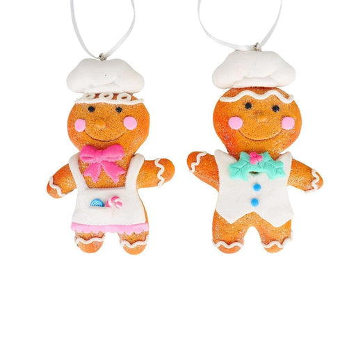 Kurt Adler Dough Gingerbread Chef Ornament (2 Pieces) - LemonSalt