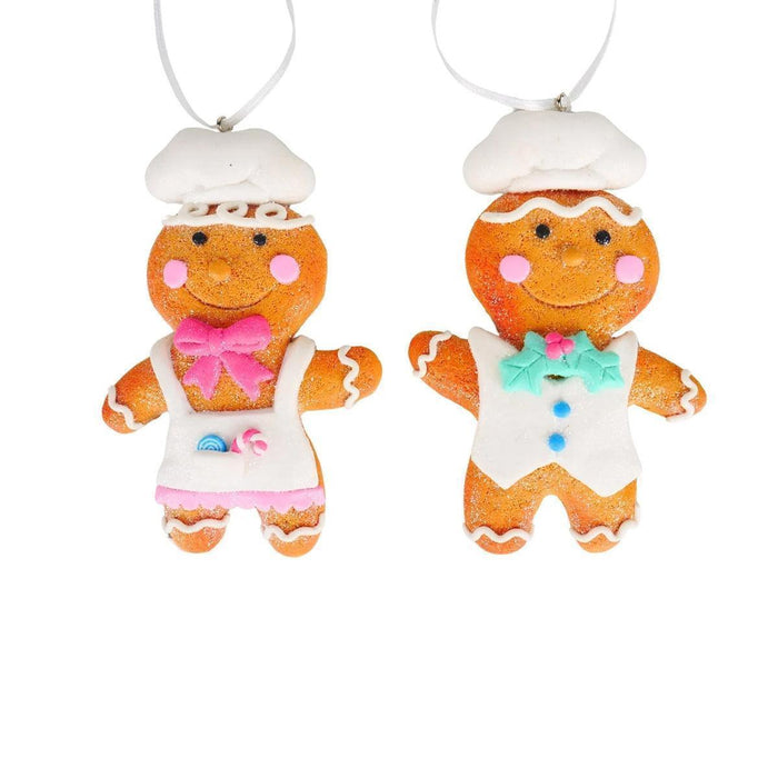 Kurt Adler Dough Gingerbread Chef Ornament (2 Pieces) - LemonSalt