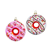 Kurt Adler Glass Doughnut Ornament (2 Pieces)