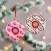 Kurt Adler Glass Doughnut Ornament (2 Pieces) - LemonSalt