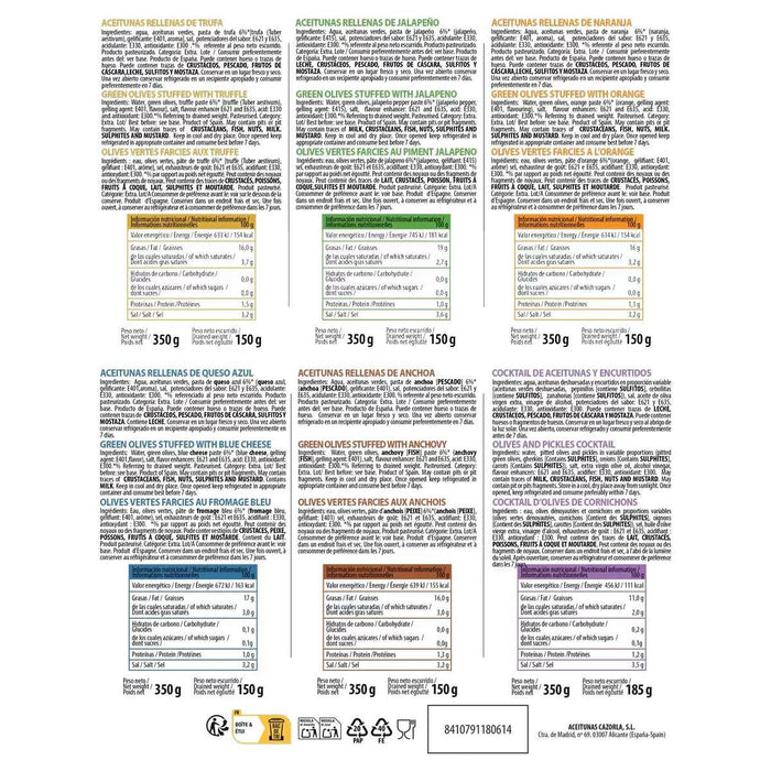 La Explanada Gourmet Flavoured Olives (6 x 350g) - LemonSalt