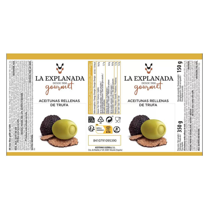 La Explanada Gourmet Flavoured Olives (6 x 350g) - LemonSalt