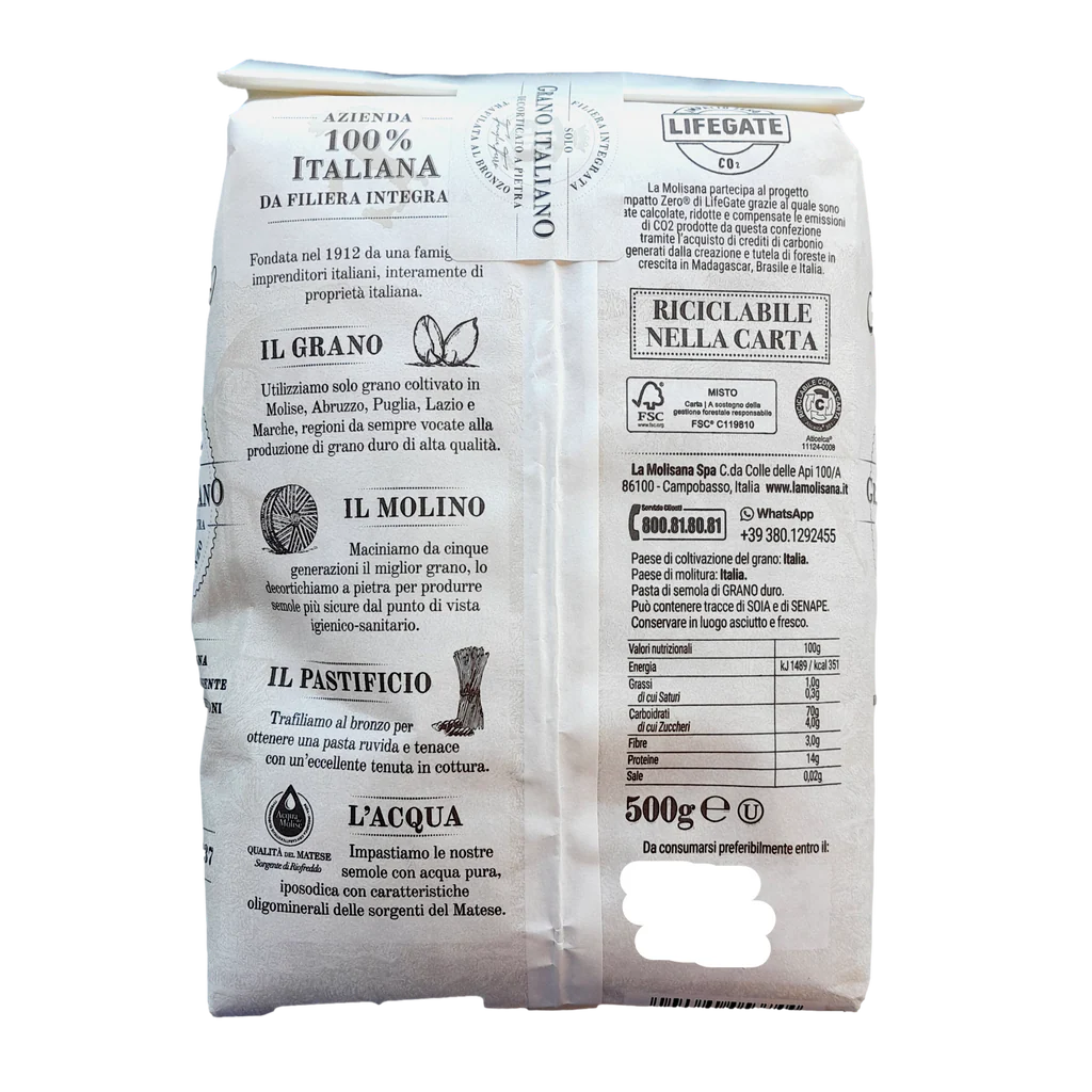 La Molisana Maccheroni Pasta (500g)