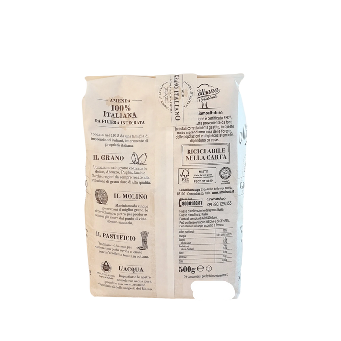 La Molisana Pasta Mezzi Rigatoni (500g)