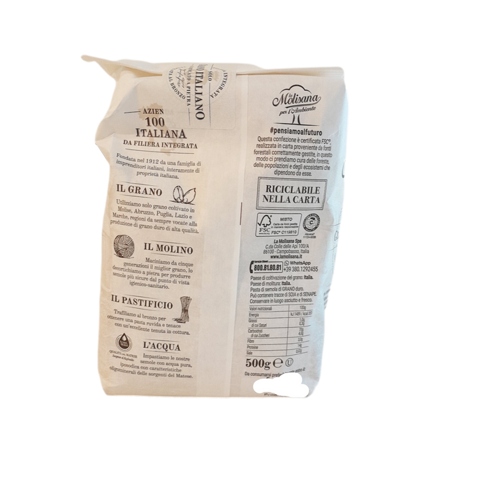 La Molisana Ziti Tagliati Pasta (500g) - LemonSalt