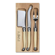 Laguiole 3 Piece Cheese Knife Set - Ivory White