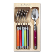 Laguiole 6 Piece Spoon Set - Multicoloured