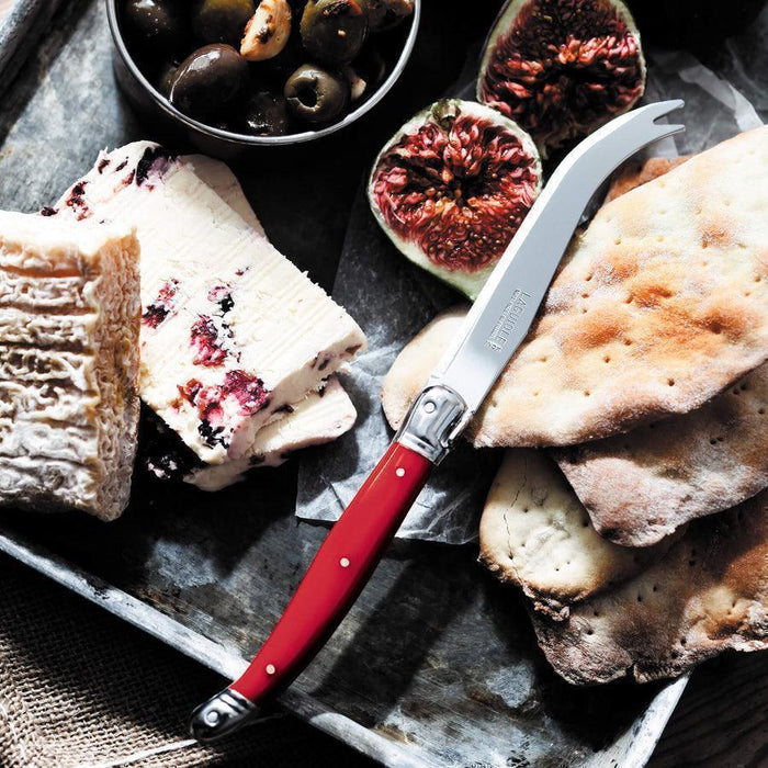 Laguiole Cheese Knife Set of 2 in a Tray - Stainless Steel