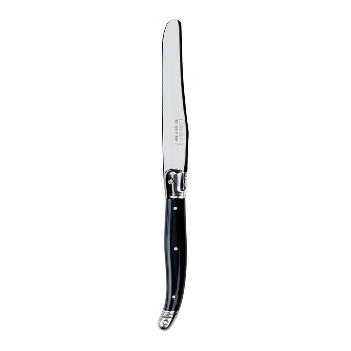 Laguiole French Style Fine Dining Dinner Knife 23cm - Black - LemonSalt