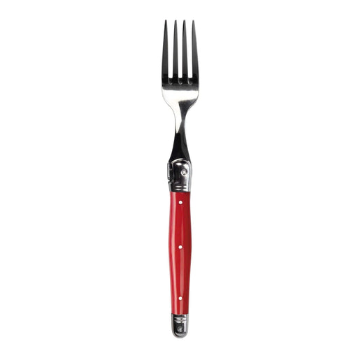 Laguiole French Style Fine Dining Fork - Red - LemonSalt
