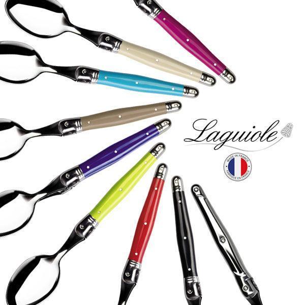 Laguiole French Style Fine Dining Spoon - Purple - LemonSalt