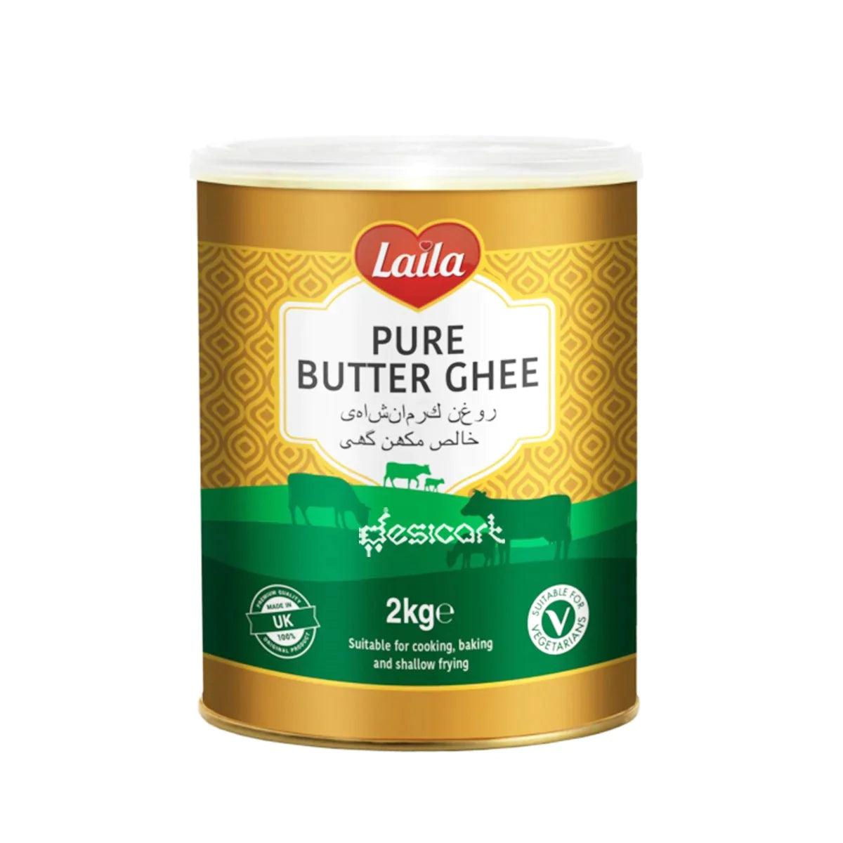 Laila Pure Butter Ghee (2kg) Cooking Oil Buy Online UK Delivery