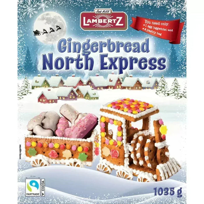 Lambertz Gingerbread Cottage & North Express Train Set (1.935kg) - LemonSalt