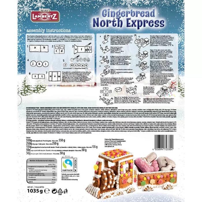 Lambertz Gingerbread Cottage & North Express Train Set (1.935kg) - LemonSalt