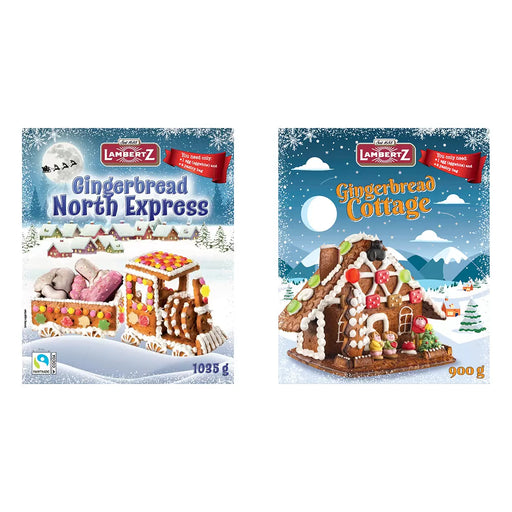 Lambertz Gingerbread Cottage & North Express Train Set (1.935kg) - LemonSalt