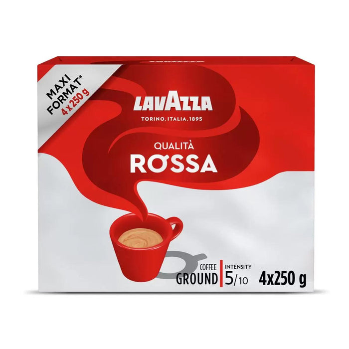 Lavazza Qualita Rossa Ground Coffee (4x250g) - LemonSalt