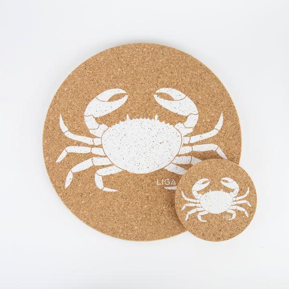 Liga Cork Coaster - Crab