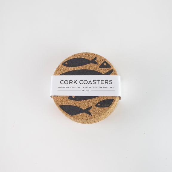 Liga Cork Coaster - Fish Grey | {{ collection.title }}