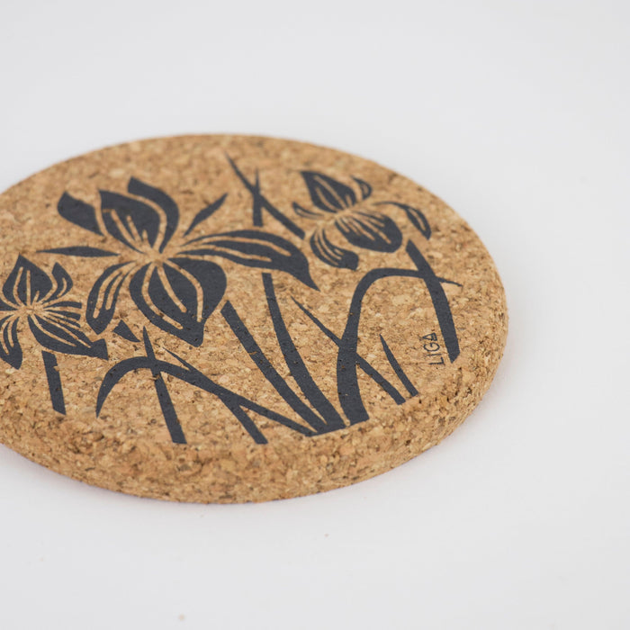 Liga Cork Coaster - Iris Grey