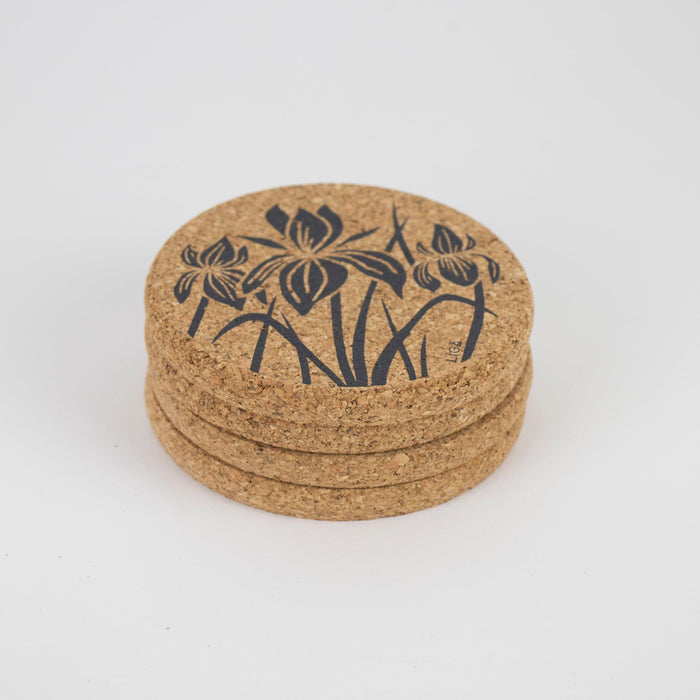 Liga Cork Coaster - Iris Grey