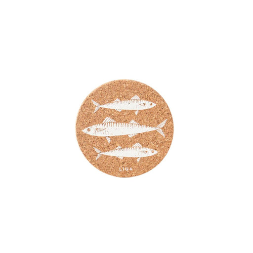 Liga Cork Coaster - Mackerel - LemonSalt