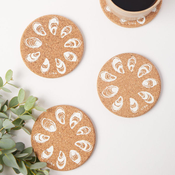 Liga Cork Coaster - Oyster - LemonSalt