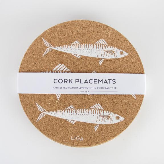 Liga Cork Placemats - Mackerel | {{ collection.title }}