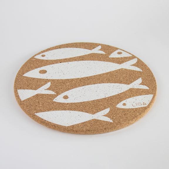 Liga Cork Placemats - White Fish