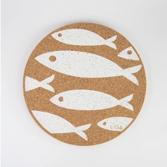 Liga Cork Placemats - White Fish