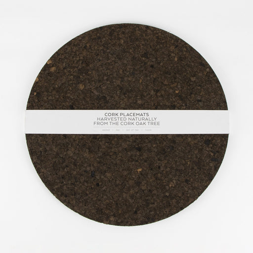 Liga Cork - Smoked Cork Placemats Max - Round (Set of 2) - LemonSalt