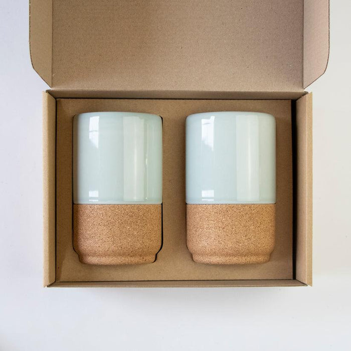 Liga Eco Coffee Mug Gift Set - Aqua (Large) - LemonSalt