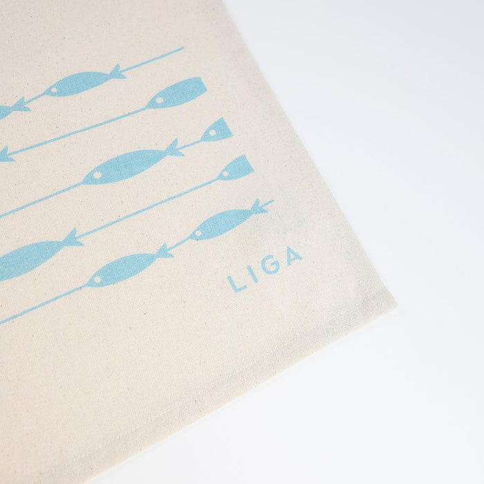 Liga Organic Organic Tea Towel - Fish on a Line - LemonSalt