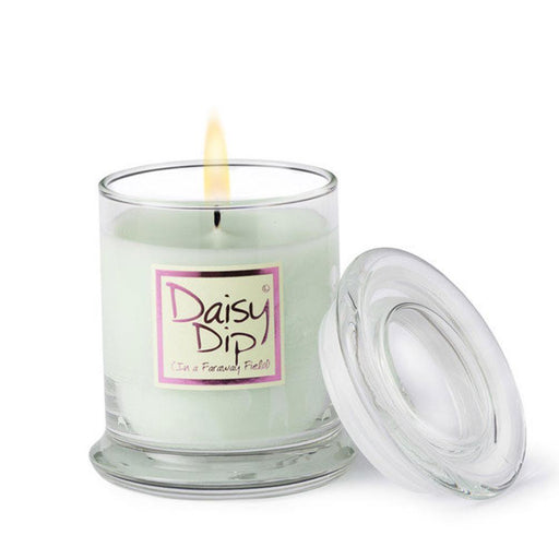 Lily Flame Daisy Dip Candle Jar, White | {{ collection.title }}