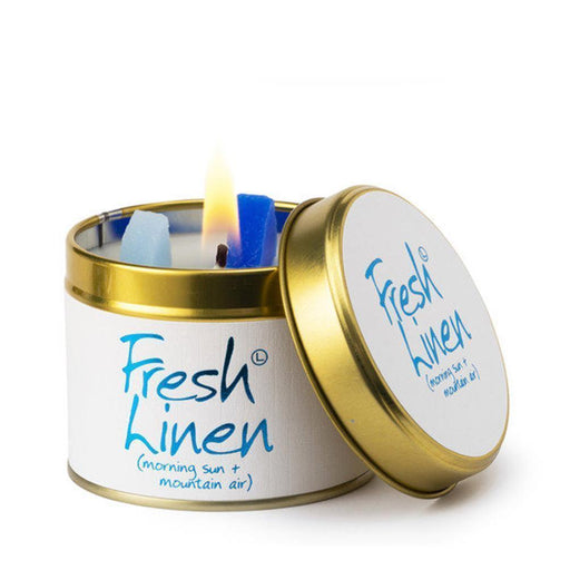 Lily Flame Fresh Linen Candle - LemonSalt