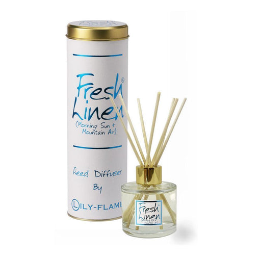Lily Flame Fresh Linen Reed Diffuser - LemonSalt
