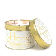 Lily Flame Happy Anniversary Candle