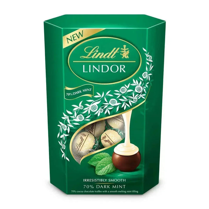 Lindt Lindor Dark Mint Truffles Box (200g) - LemonSalt