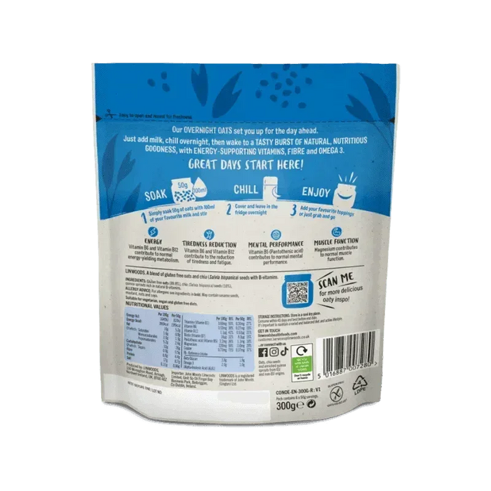 Linwoods - Original Energy Overnight Oats (1kg) - LemonSalt